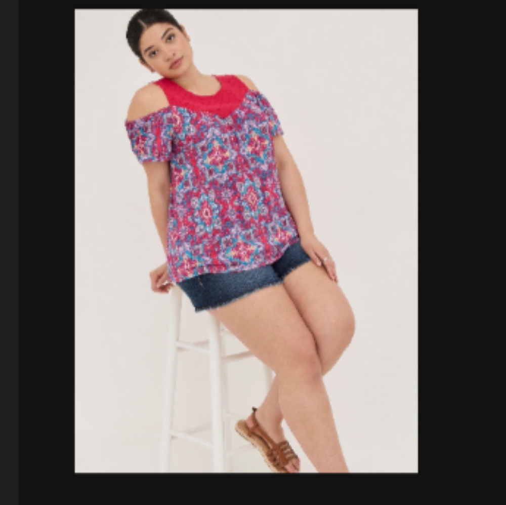 Torrid cold shoulder top